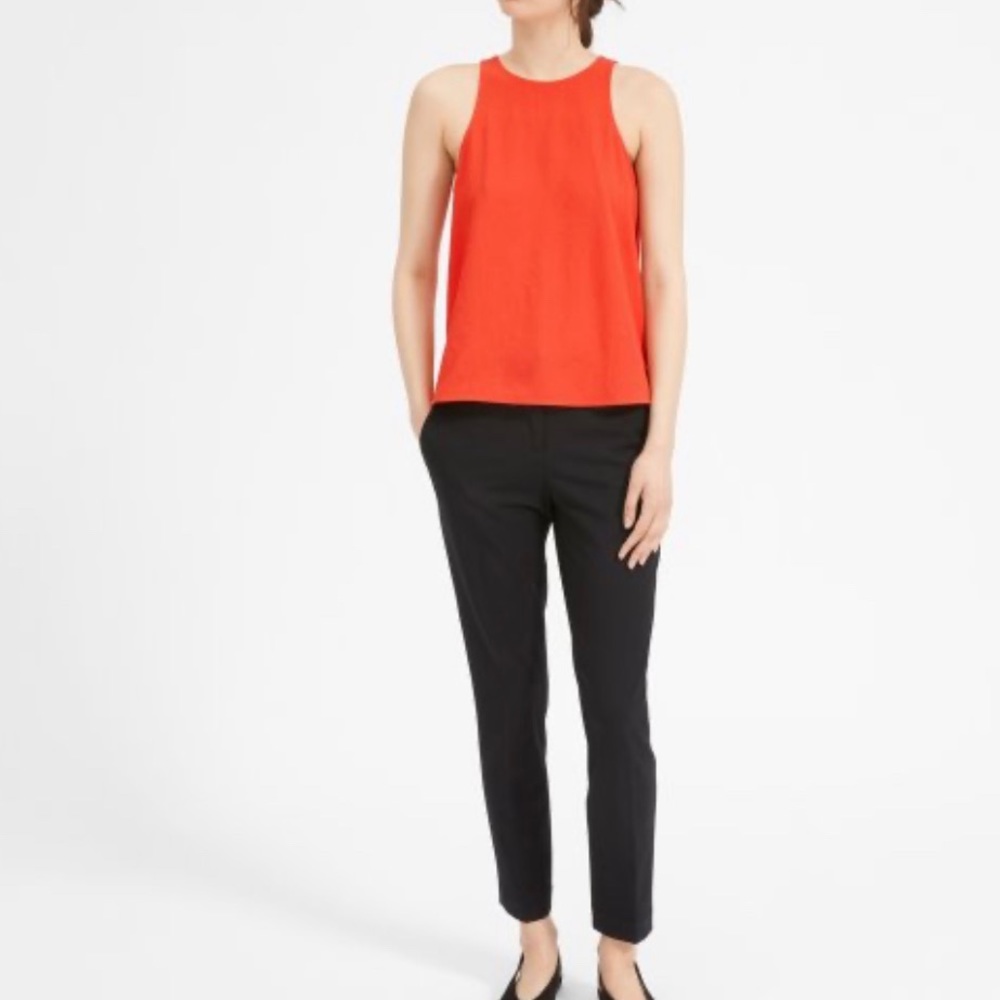 Everlane Goweave High Neck Tank, Red, Sz 0